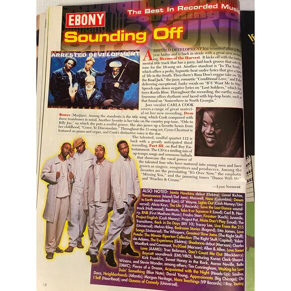 Ebony Magazine April 2001. Cover photo: Shemar Moore & Morris Chestnut. Like New - Picture 4 of 16